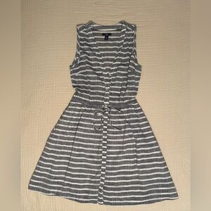 GAP - 100% Cotton Striped Midi Dress
